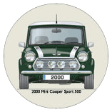 Mini Cooper Sport 2000 (green) Coaster 4
